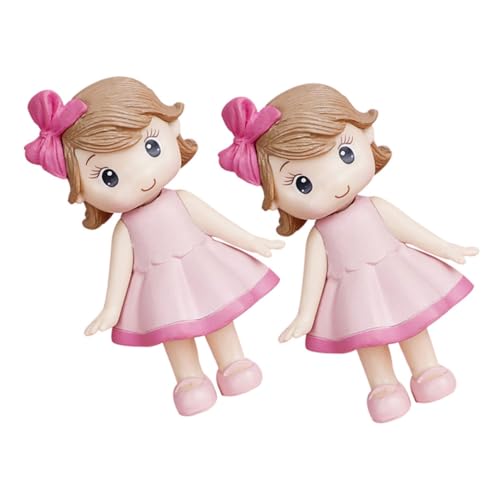 KONTONTY 2 Stück Rosa Bow Girl Orament Deko Landschaftsgestaltung Miniaturen Hochzeitstorte Topper Miniaturpuppe Kuchenschmuck Tischpuppe Für Mädchen Polymer-ton KONTONTY 2 Stück Rosa Bow Girl Orament Deko Landschaftsgestaltung Miniaturen Hochzeitstorte Topper Miniaturpuppe Kuchenschmuck Tischpuppe Für Mädchen Polymer-ton von KONTONTY