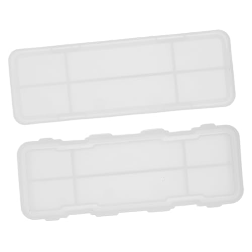 KONTONTY 2 Stück Silikon Stiftbox Form DIY Epoxidharz Gießform für Aufbewahrung Wiederverwendbare Silikonform für Kreative Projekte für Büro Zuhause von KONTONTY