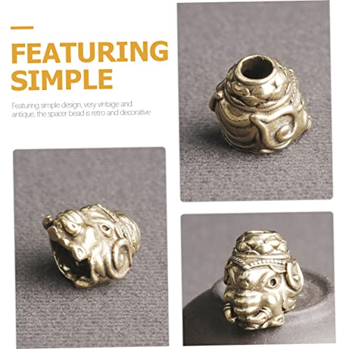 KONTONTY 2 Stück Spacer Perlen Messing Anhänger Vintage Lotus Elefant DIY Schmuckzubehör Metallperlen für Armbandherstellung Kreative Schmuckdekoration KONTONTY 2 Stück Spacer Perlen Messing Anhänger Vintage Lotus Elefant DIY Schmuckzubehör Metallperlen für Armbandherstellung Kreative Schmuckdekoration von KONTONTY