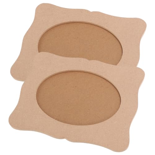 KONTONTY 2 Stück Teiliges DIY Holz Bilderrahmen Ovale Dekorative Naturholzrahmen für Basteln und Malerei Eltern Junge Mädchen Handarbeitsmaterial KONTONTY 2 Stück Teiliges DIY Holz Bilderrahmen Ovale Dekorative Naturholzrahmen für Basteln und Malerei Eltern Junge Mädchen Handarbeitsmaterial von KONTONTY