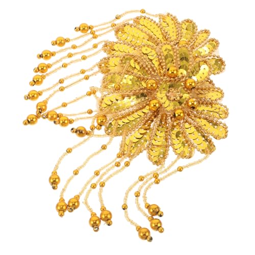KONTONTY 2 Stück Teiliges Handgefertigte Goldene Pailletten Fransen-schulterepauletten mit Blumenperlen Modische Kostümierte Schulterschmuck-applikationen für Bühnenauftritte und Partys KONTONTY 2 Stück Teiliges Handgefertigte Goldene Pailletten Fransen-schulterepauletten mit Blumenperlen Modische Kostümierte Schulterschmuck-applikationen für Bühnenauftritte und Partys von KONTONTY