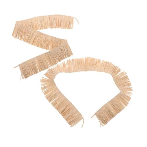 KONTONTY 2 Stück Teiliges Raffia Quastenband Handgefertigter Naturstrohfransenbesatz Vielseitig für Diy Bastelprojekte Luau Party Dekoration Sommerliche Taschen und Schuhaccessoires KONTONTY 2 Stück Teiliges Raffia Quastenband Handgefertigter Naturstrohfransenbesatz Vielseitig für Diy Bastelprojekte Luau Party Dekoration Sommerliche Taschen und Schuhaccessoires von KONTONTY