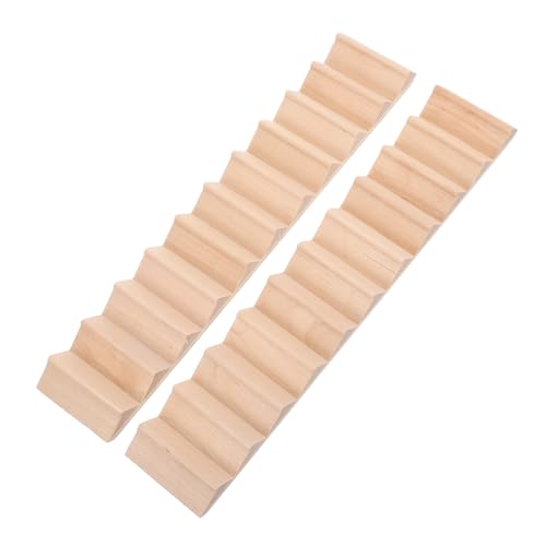 KONTONTY 2 Stück Treppenmodell aus Holz Teiliges für Puppenhaus DIY Zubehöre für Mini Szenen Unbehandelt Handlauf für Garten und Architektur Dekoration von KONTONTY