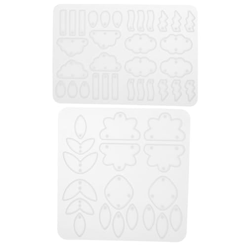 KONTONTY 2 Stück Wolken Design Diy Bastelformen für Epoxidharz Anhänger Moulds für Handgemachten Schmuck und Ohrringe von KONTONTY