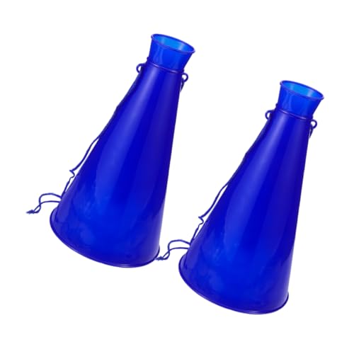 KONTONTY 2 Stück jubelndes Horn Party Gefälligkeiten Party-Horn Jubelnde Requisiten Cheerleader-Megaphone Megaphon für Megaphon Megaphon Hornspielzeug Plastik Blue von KONTONTY