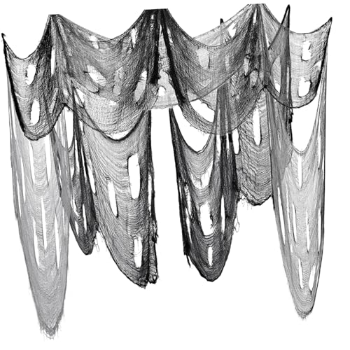 KONTONTY 2er Set Gruselige Stoffe Für Halloween Deko Spooky Gauze Und Ideal Für Spukhäuser Und Gruselige Dekorationen KONTONTY 2er Set Gruselige Stoffe Für Halloween Deko Spooky Gauze Und Ideal Für Spukhäuser Und Gruselige Dekorationen von KONTONTY