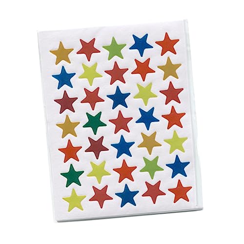 KONTONTY 20 Packungen À 200 Blatt Sternaufkleber Cute Sticker süße Sticker Geschenkaufkleber für bunter Pentagramm-Aufkleber rot KONTONTY 20 Packungen À 200 Blatt Sternaufkleber Cute Sticker süße Sticker Geschenkaufkleber für bunter Pentagramm-Aufkleber rot von KONTONTY