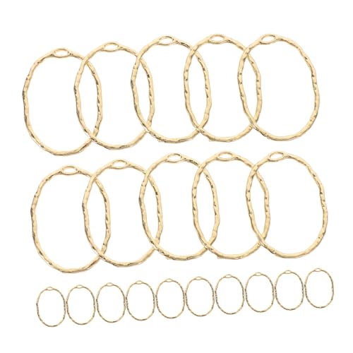 KONTONTY 20 Stück Armband-anhänger Schmuck Schlüssel Lieferungen Perlen Herstellung Scheibe Charme Masse Hohlanhänger Aus Legierung Reize Zinklegierung Golden KONTONTY 20 Stück Armband-anhänger Schmuck Schlüssel Lieferungen Perlen Herstellung Scheibe Charme Masse Hohlanhänger Aus Legierung Reize Zinklegierung Golden von KONTONTY