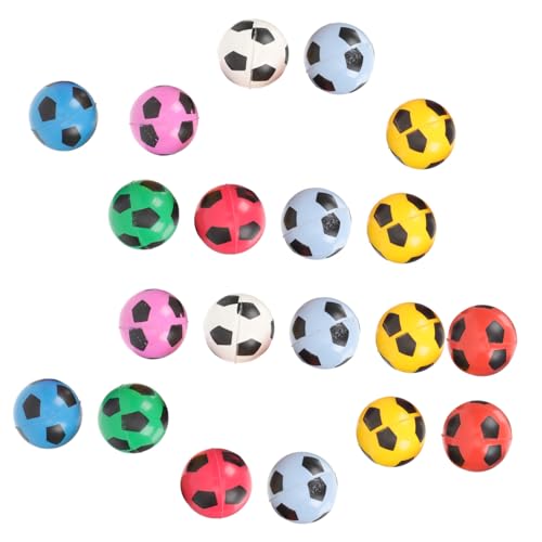 KONTONTY 20 Stück Bunte Springbälle aus Synthetischem Gummi Robuste Sprungbälle mit Fußballmuster Sicher und Geruchlos für Drinnen und Draußen Zufällige Farbe Zufällige Farbe KONTONTY 20 Stück Bunte Springbälle aus Synthetischem Gummi Robuste Sprungbälle mit Fußballmuster Sicher und Geruchlos für Drinnen und Draußen Zufällige Farbe Zufällige Farbe von KONTONTY