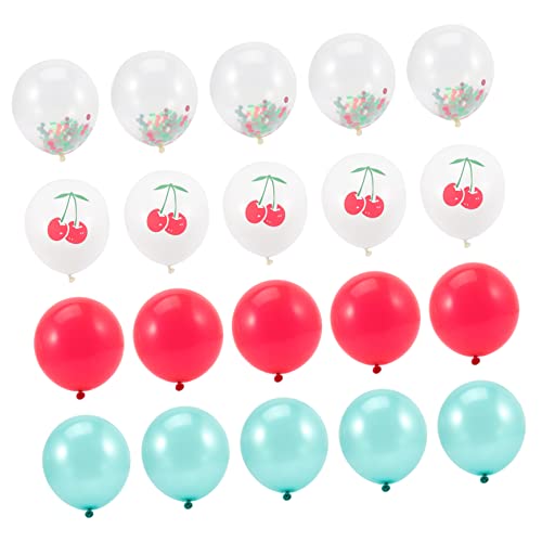 KONTONTY 20 Stück Fruchtballon goldhochzeit ballons ballongas Festivitäten luftballone gasballon balloon Orange Party sommerliche Dekorationen Ornamente für Obst tropischer Ballon Emulsion von KONTONTY
