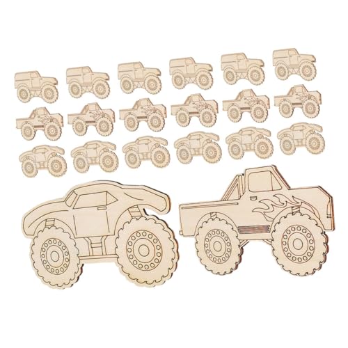 KONTONTY 20 Stück Holz Truck Ausschnitte für Unlackierte Bastelarbeiten zum Bemalen Hängende Dekorationen für Fahrzeug Mottopartys DIY für Gruppenaktivitäten KONTONTY 20 Stück Holz Truck Ausschnitte für Unlackierte Bastelarbeiten zum Bemalen Hängende Dekorationen für Fahrzeug Mottopartys DIY für Gruppenaktivitäten von KONTONTY