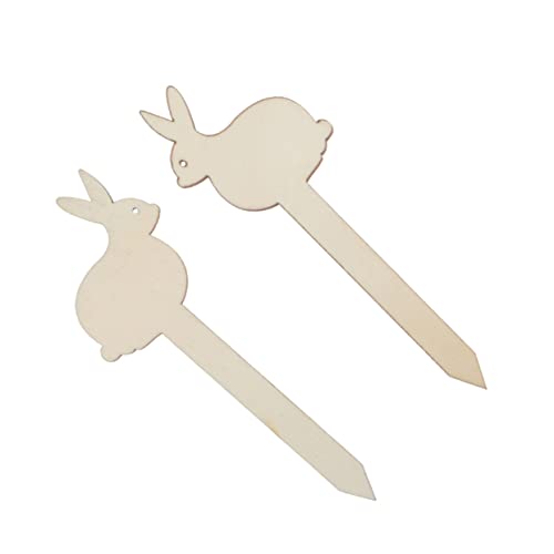 KONTONTY 20 Stück Holzstücke DIY Bastelornamente Geschnittene Holz Picks für Ostern für Partys Bastelprojekte und pro Packung von KONTONTY