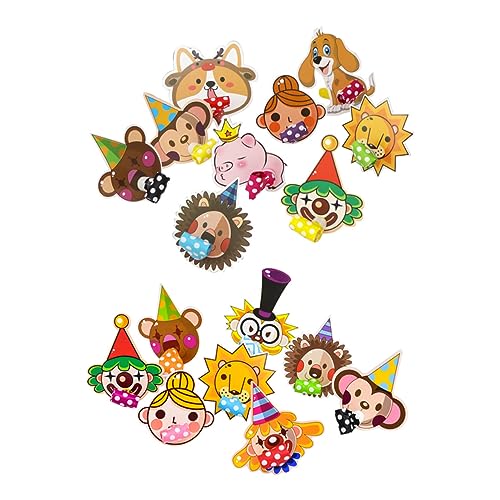 KONTONTY 20 Stück Party Bläser Papierpfeifen Tierformen Spaßspielzeug für Geburtstagsfeiern und Feste Partygeschenke für Jungen von KONTONTY