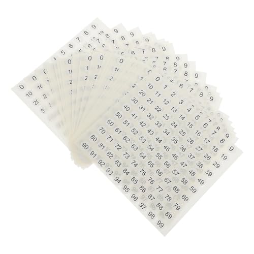 KONTONTY 20 Stück Runde Nummernaufkleber Selbstklebende Etiketten für Aufbewahrung Organisation und Dekoration Praktische Klassifizierungssticker für Zuhause und Büro von KONTONTY