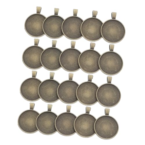 KONTONTY 20 Stück Runder Anhängersockel Lünette Anhänger Schalen Rohlinge Schmuck Lünette Basis Fach Für Fotorahmen Blanko-lünettenschalen Aus Metall Bastelschalen Golden Zinklegierung KONTONTY 20 Stück Runder Anhängersockel Lünette Anhänger Schalen Rohlinge Schmuck Lünette Basis Fach Für Fotorahmen Blanko-lünettenschalen Aus Metall Bastelschalen Golden Zinklegierung von KONTONTY