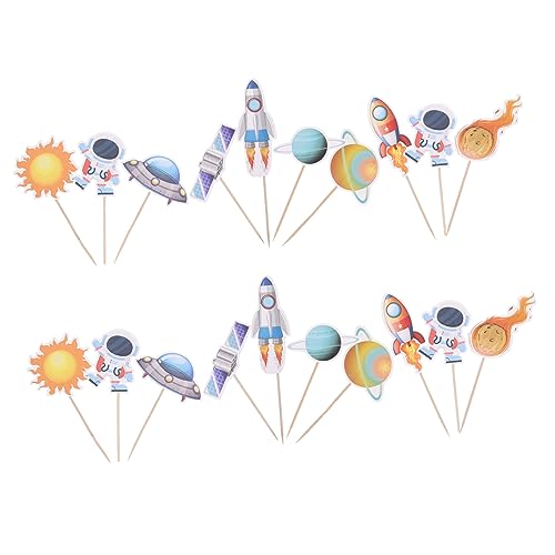 KONTONTY 20 Stück Teiliges Astronaut Kuchen Kindergeburtstag Cake Topper Stilvolle Tortenstecker für Motto Vielseitige Party Deko für Besondere Kuchen Einfache Anwendung KONTONTY 20 Stück Teiliges Astronaut Kuchen Kindergeburtstag Cake Topper Stilvolle Tortenstecker für Motto Vielseitige Party Deko für Besondere Kuchen Einfache Anwendung von KONTONTY