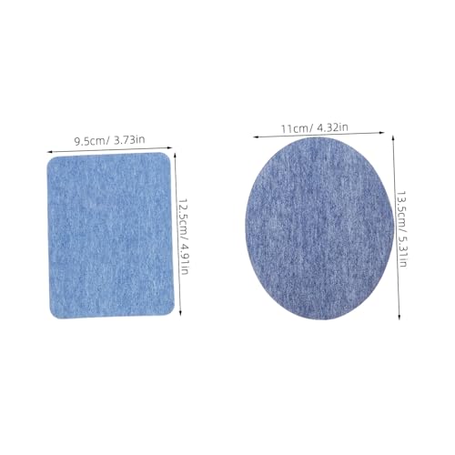KONTONTY 20 Stück Teiliges Bügelflicken Denim Patches zum Aufbügeln mit Stickerei Vielseitige Reparatur Dekorationsaufnäher für Jeans Pullover Kinderkleidung Starke Haftung Langlebig von KONTONTY