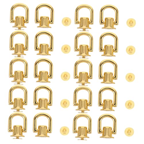 KONTONTY 20 Stück Teiliges D Ring Schraubverschluss Kugelkopf Nieten für Geldbörsenriemen Vielseitige Handtaschen Hardware Kompatibel mit Verschiedenen Taschen für DIY Lederhandwerk KONTONTY 20 Stück Teiliges D Ring Schraubverschluss Kugelkopf Nieten für Geldbörsenriemen Vielseitige Handtaschen Hardware Kompatibel mit Verschiedenen Taschen für DIY Lederhandwerk von KONTONTY