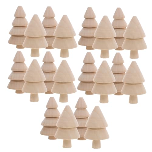 KONTONTY 20 Stück Teiliges Holz-weihnachtsbaum- Naturbelassen Vielseitig für Diy-basteln Bemalbar Handgefertigte Holzfiguren für Kreative Weihnachtsdekoration und Festliche Wohnakzente KONTONTY 20 Stück Teiliges Holz-weihnachtsbaum- Naturbelassen Vielseitig für Diy-basteln Bemalbar Handgefertigte Holzfiguren für Kreative Weihnachtsdekoration und Festliche Wohnakzente von KONTONTY