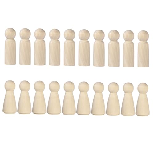 KONTONTY 20 Stück Teiliges Holzfiguren zum Bemalen Umweltfreundliche DIY Holzpuppen für Glatte Oberfläche Leicht und Langlebig Kreative Bastelspielzeuge für Jungen und Mädchen KONTONTY 20 Stück Teiliges Holzfiguren zum Bemalen Umweltfreundliche DIY Holzpuppen für Glatte Oberfläche Leicht und Langlebig Kreative Bastelspielzeuge für Jungen und Mädchen von KONTONTY