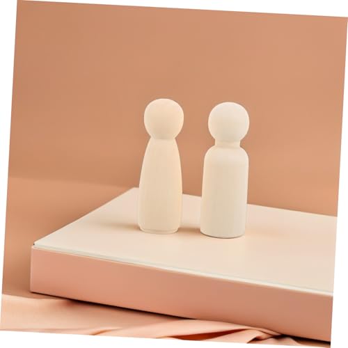KONTONTY 20 Stück Teiliges Natürliche Holzfiguren zum Bemalen Unbemalte Hölzerne Steckpuppen für DIY Bastelfiguren für Puppenhaus Kreative Handpuppen aus Naturholz Jungen Mädchen KONTONTY 20 Stück Teiliges Natürliche Holzfiguren zum Bemalen Unbemalte Hölzerne Steckpuppen für DIY Bastelfiguren für Puppenhaus Kreative Handpuppen aus Naturholz Jungen Mädchen von KONTONTY
