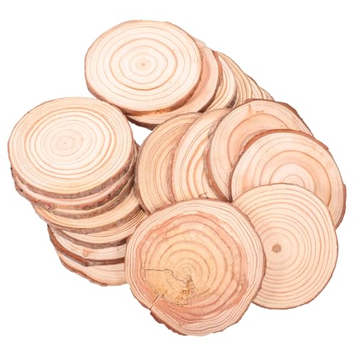 KONTONTY 20 Stück Teiliges Natürliche Holzscheiben Rund Unvollendete Holzscheiben mit Rinde für DIY Basteln Vintage Rustikale Hochzeitsdekoration Tischmittelstücke Holzdeko KONTONTY 20 Stück Teiliges Natürliche Holzscheiben Rund Unvollendete Holzscheiben mit Rinde für DIY Basteln Vintage Rustikale Hochzeitsdekoration Tischmittelstücke Holzdeko von KONTONTY
