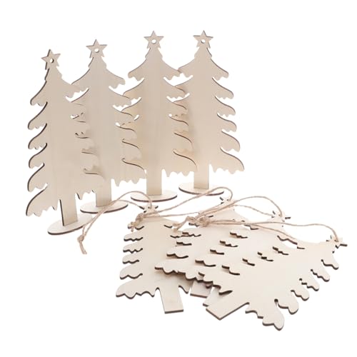 KONTONTY 20 Stück Teiliges Natürliche Holzscheiben Weihnachtsbaum-dekoration zum Bemalen Robuste Glatte Ungefertigte Holzanhänger für DIY Bastelprojekte und Festliche Weihnachtsdeko KONTONTY 20 Stück Teiliges Natürliche Holzscheiben Weihnachtsbaum-dekoration zum Bemalen Robuste Glatte Ungefertigte Holzanhänger für DIY Bastelprojekte und Festliche Weihnachtsdeko von KONTONTY