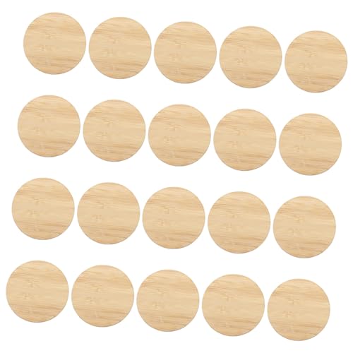 KONTONTY 20 Stück Teiliges Runde Unbehandelte Bambusscheiben Glatte Oberfläche DIY Bastelmaterial für Kinderhandwerk Bemalbar Vielseitig Verwendbar für Dekoration und Spielersatz KONTONTY 20 Stück Teiliges Runde Unbehandelte Bambusscheiben Glatte Oberfläche DIY Bastelmaterial für Kinderhandwerk Bemalbar Vielseitig Verwendbar für Dekoration und Spielersatz von KONTONTY