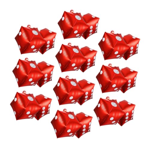 KONTONTY 20 Stück Würfelballons: Quadratische Folienballons Für Herrenpartys, Würfel-aluminiumfolien-dekorationen Für Geburtstags-, Festival- Und Mottoparty-dekorationen KONTONTY 20 Stück Würfelballons: Quadratische Folienballons Für Herrenpartys, Würfel-aluminiumfolien-dekorationen Für Geburtstags-, Festival- Und Mottoparty-dekorationen von KONTONTY
