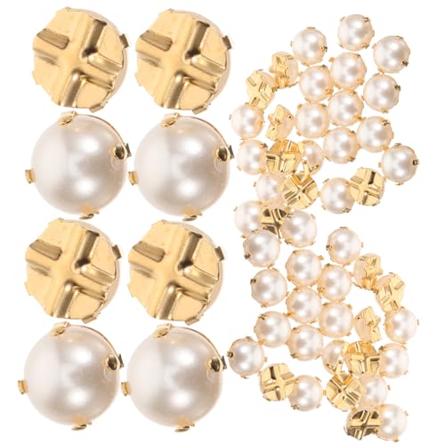 KONTONTY 200 Stück Imitation Perlen Claw Schmuckzubehör für Diy Kleidung Halbkreis Kreuzkrallen Hochwertige Dekoration für Kreative Designs KONTONTY 200 Stück Imitation Perlen Claw Schmuckzubehör für Diy Kleidung Halbkreis Kreuzkrallen Hochwertige Dekoration für Kreative Designs von KONTONTY