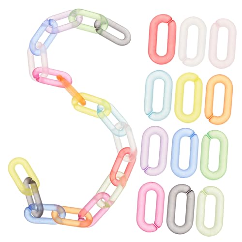 KONTONTY 200 Stück Matte Rainbow Acryl Oval Verbindung Ringe Clip Schnellverbinder für Geldbörse Schlüssel Ketten DIY Schmuck Zubehör Langlebig Robust Vielseitig KONTONTY 200 Stück Matte Rainbow Acryl Oval Verbindung Ringe Clip Schnellverbinder für Geldbörse Schlüssel Ketten DIY Schmuck Zubehör Langlebig Robust Vielseitig von KONTONTY