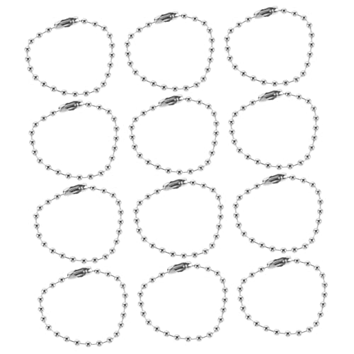 KONTONTY 200 Stück Metallkugelkette Silber Perlenkette mit Verbindern Langlebige DIY Bastelketten für Schlüsselanhänger Hängeetiketten Schmuck und Handwerksprojekte KONTONTY 200 Stück Metallkugelkette Silber Perlenkette mit Verbindern Langlebige DIY Bastelketten für Schlüsselanhänger Hängeetiketten Schmuck und Handwerksprojekte von KONTONTY