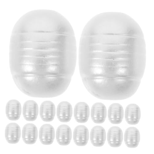 KONTONTY 200 Stück Nachahmung von Perlen Perlendekor natürliche Perlenperlen facettierte Perlen unregelmäßige Perlenperlen echte Perlen Perlenarmband Perlen Abs Weiß von KONTONTY