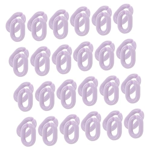 KONTONTY 200 Stück Verbindungsringe aus Acryl Gliederketten lose Kettenglieder für die Schmuckherstellung Violett KONTONTY 200 Stück Verbindungsringe aus Acryl Gliederketten lose Kettenglieder für die Schmuckherstellung Violett von KONTONTY