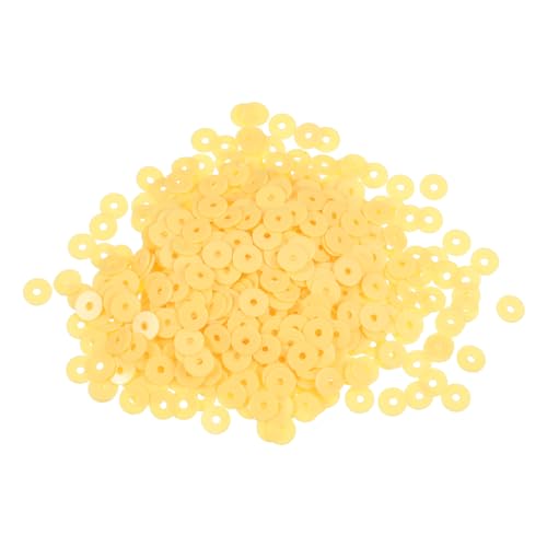 KONTONTY 2000 Stück Flache Buchstabenperlen Für Armbänder Scheibenperlen Aus Ton Armband Aus Tonperlen Große Flache Runde Perlen Handwerkliche Dekoration Pvc Yellow KONTONTY 2000 Stück Flache Buchstabenperlen Für Armbänder Scheibenperlen Aus Ton Armband Aus Tonperlen Große Flache Runde Perlen Handwerkliche Dekoration Pvc Yellow von KONTONTY