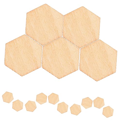 KONTONTY 200Stück Sechseckige Holzstücke für DIY Handwerk Hölzerne Ornamente zur Dekoration für Hochzeiten Geburtstagsfeiern und Weihnachten für Bastelprojekte KONTONTY 200Stück Sechseckige Holzstücke für DIY Handwerk Hölzerne Ornamente zur Dekoration für Hochzeiten Geburtstagsfeiern und Weihnachten für Bastelprojekte von KONTONTY
