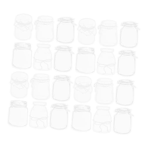 KONTONTY 20Blätter DIY Lesezeichen Getrockneten Transparente Selbstklebende Pet Buchmarken für Bastelprojekte für und Nutzung von KONTONTY