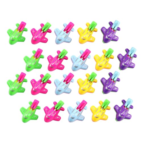 KONTONTY 20 Stück Mini-pfeifflugzeug-Spielzeug Für Kinder Abs-Material Schiebespielzeug Mit Impulsfunktion Partygeschenk KONTONTY 20 Stück Mini-pfeifflugzeug-Spielzeug Für Kinder Abs-Material Schiebespielzeug Mit Impulsfunktion Partygeschenk von KONTONTY