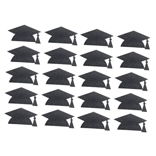KONTONTY 20stücke Kreative Aufkleber Für Becher Und Körper Schwarze -graduierten-Sticker Einfach Anzubringen Wetterfest Und Dekorativ Für Feiern von KONTONTY