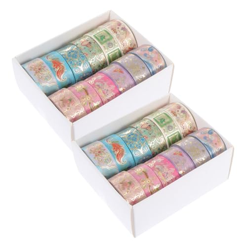 KONTONTY 24 Rollen Blumen Washi Tapes Diy Dekorationsband für Scrapbooking Handlettering und Journaling Vielseitige Klebebänder für Notizbücher Karten und KONTONTY 24 Rollen Blumen Washi Tapes Diy Dekorationsband für Scrapbooking Handlettering und Journaling Vielseitige Klebebänder für Notizbücher Karten und von KONTONTY