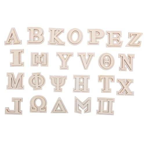 KONTONTY 24 Stück Griechisches Alphabet Aus Holz Heimdekoration Holzscheiben Holzbuchstaben Zur Dekoration Holzalphabet Ausschnitte Kleine Holzbuchstaben Zum Basteln Holzalphabet KONTONTY 24 Stück Griechisches Alphabet Aus Holz Heimdekoration Holzscheiben Holzbuchstaben Zur Dekoration Holzalphabet Ausschnitte Kleine Holzbuchstaben Zum Basteln Holzalphabet von KONTONTY