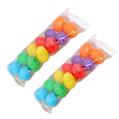 KONTONTY 24 Stück Osterei ostereier easter egg decoration Umweltfreundliche Ostereier DIY Ostereier Jumbo gefälscht Partybevorzugungsei Eierschale aus Kunststoff Plastik von KONTONTY