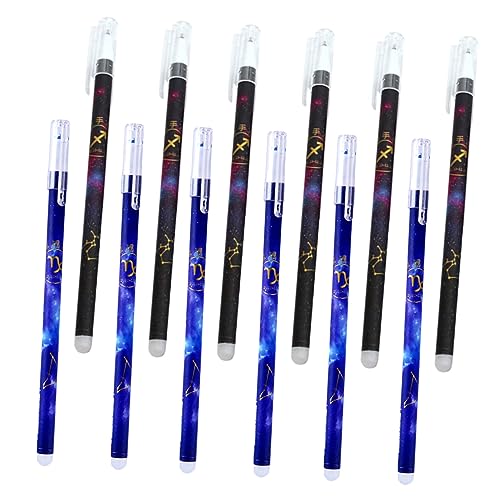 KONTONTY 24 Stück löschbarer Gelstift gelstifte gelpen kugelschreiber Schreibwaren Stifte für gel ink pen Sternbild Schreibfeder Gel-Tintenstift löschbarer Signierstift Plastik Blue von KONTONTY