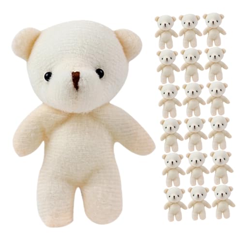 KONTONTY 24Stücke Mini Bär Schlüsselanhänger Charms Niedliche Plüsch Anhänger Für Geldbörse Rucksack Handtasche Deko Oder Partyzubehör Bärendekor KONTONTY 24Stücke Mini Bär Schlüsselanhänger Charms Niedliche Plüsch Anhänger Für Geldbörse Rucksack Handtasche Deko Oder Partyzubehör Bärendekor von KONTONTY