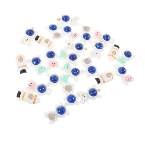 KONTONTY 25 Stück DIY Kühlschrankmagneten Kreative Astronauten Resin Aufkleber für Handyhüllen und Bastelzubehör für Persönliche Gestaltung und Handwerksprojekte von KONTONTY