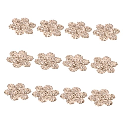 KONTONTY 25 Stück Patch-Zubehör für Kleidung Blumen für Kleidung nähen Gänseblümchen-Stickerei Flecken embroidery Kleidung Dekoration zarte gestickte Patches Reparaturflicken für Jeans von KONTONTY