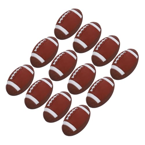KONTONTY 25 Stück Rugby Radiergummis Lustige Rugby Ball Form als Mitgebsel für Kindergeburtstage Kreative Schulpreise für Unterricht von KONTONTY