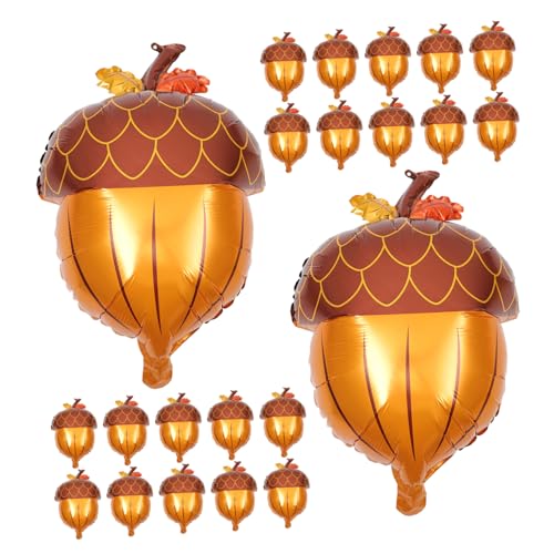 KONTONTY 25 Stück Teiliges Aluminiumfolie-luftballons in Tannenzapfenform Wiederverwendbar Leicht Aufzublasen Langlebig für Herbstparty-dekorationen und Erntedankfest Innen Außenbereich KONTONTY 25 Stück Teiliges Aluminiumfolie-luftballons in Tannenzapfenform Wiederverwendbar Leicht Aufzublasen Langlebig für Herbstparty-dekorationen und Erntedankfest Innen Außenbereich von KONTONTY