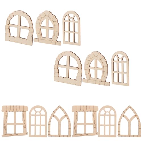 KONTONTY 25-teiliges Miniatur-fensterset Aus Unbehandeltem Holz Für Puppenhaus Garten Und Heimdekorationsprojekte KONTONTY 25-teiliges Miniatur-fensterset Aus Unbehandeltem Holz Für Puppenhaus Garten Und Heimdekorationsprojekte von KONTONTY