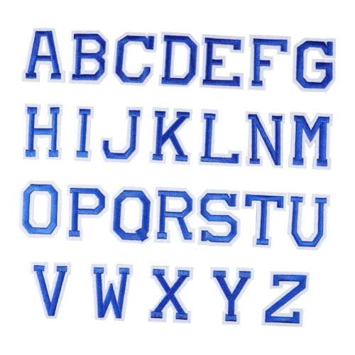 KONTONTY 26 Stück Teiliges Buchstaben Patches Aufbügeln Bestickte Polyester Stoffflicken für Kleidung und Rucksack Einfaches DIY Dekorieren Strapazierfähige Alphabet Aufnäher in Dunkelblau KONTONTY 26 Stück Teiliges Buchstaben Patches Aufbügeln Bestickte Polyester Stoffflicken für Kleidung und Rucksack Einfaches DIY Dekorieren Strapazierfähige Alphabet Aufnäher in Dunkelblau von KONTONTY
